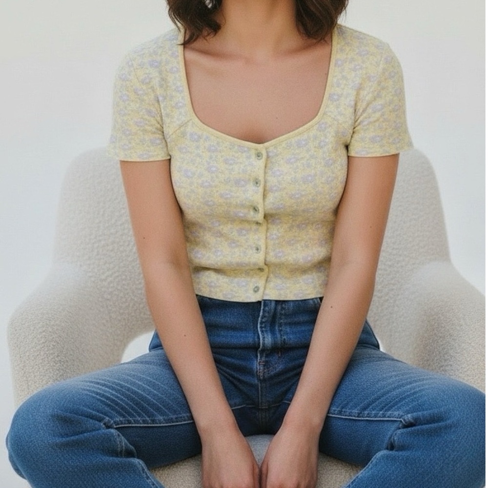 ROUJE PARIS Tino Knit Top, Moutarde, FR42/US10